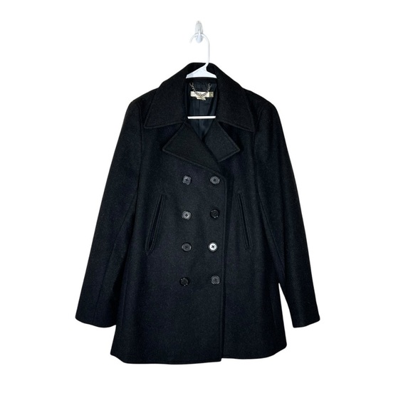 J Crew Wool Blend Double Breasted Peacoat Size Medium - Picture 2 of 10